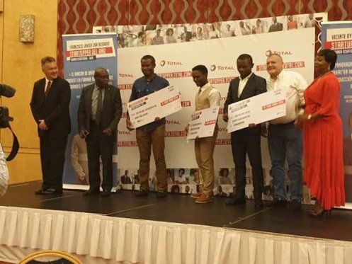 Ganadores del concurso «Startupper del Año por Total» Guinea Ecuatorial